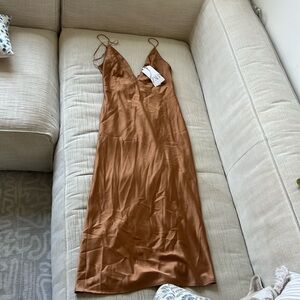 Zara open back maxi dress